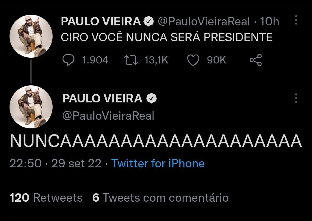 AntiTaokey's tweet photo. E esse piti aqui do Paulo Vieira? Pq o Ciro incomoda tanto essa gente? Acho que todos os petistas sonharam com o Ciro essa noite. Eles nem ligam mais pro Bolsonaro. #DebateNaGlobo https://t.co/gMR9AaKpkM