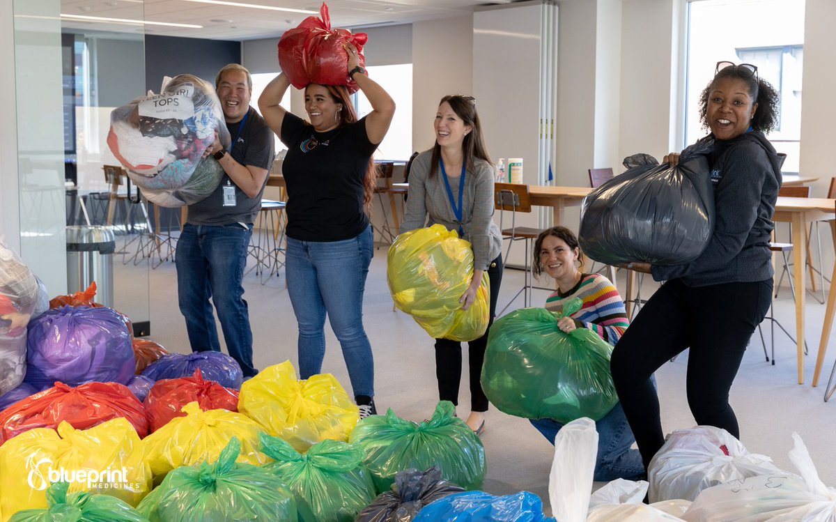 BlueprintMeds's tweet photo. Together, we do what’s right. To celebrate our Thoughtfulness core value, our #BlueCrew enjoyed participating in various volunteer activities with organizations including @BostonCares and @Caties_Closet, to support our local communities across the globe. #CoreValuesWeek https://t.co/fbsThXXel7