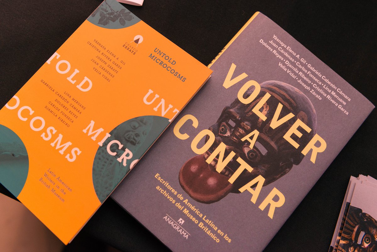 A night at the museum... 

Launching UNTOLD MICROCOSMS at the @britishmuseum last night with #SDCELAR, @charcopress and three of the project's incredible writers Carlos Fonseca, @criveragarza and @veliamares.