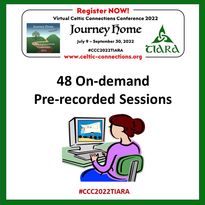 CeltConference's tweet image. And your time will be up at 11:59pm EDT tonight! Hope you enjoyed the “Journey”. Till next time…

#genealogy
#ancestry
#dna 
#familytree
#familysearch
#irishancestry
#irishgenealogy
#irishresearch
#irishfamilytree
#CCC2022TIARA