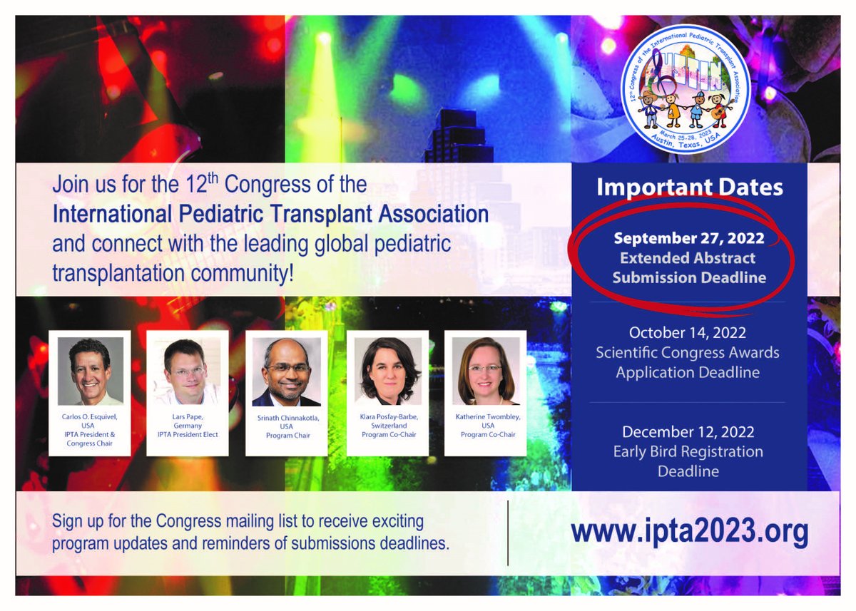 #IPTA2023 Congress Scientific Awards are due in one week - Oct. 14! Trainees, applied health pros, and residents of emerging economies - fill out an application to offset your IPTA 2023 Congress costs! Apply Today 👉 bit.ly/3UhMWq5