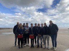 Rossett's tweet photo. This week our Y13 Geographers have been carrying out primary data collection in Hornsea as part of their NEA. Students measured the impact of coastal defences on the rate of erosion along the coast and a range of human data collection methods in the town centre. Well done all 👏🏼 https://t.co/DOsrxuptjh