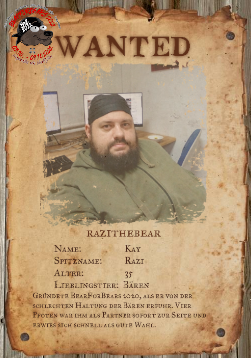 Bear4Bears22's tweet photo. Heute stellen wir euch den Kopf von BearForBears vor: Razi

https://t.co/MZM2CSlCVD https://t.co/3xVgQXydGO
