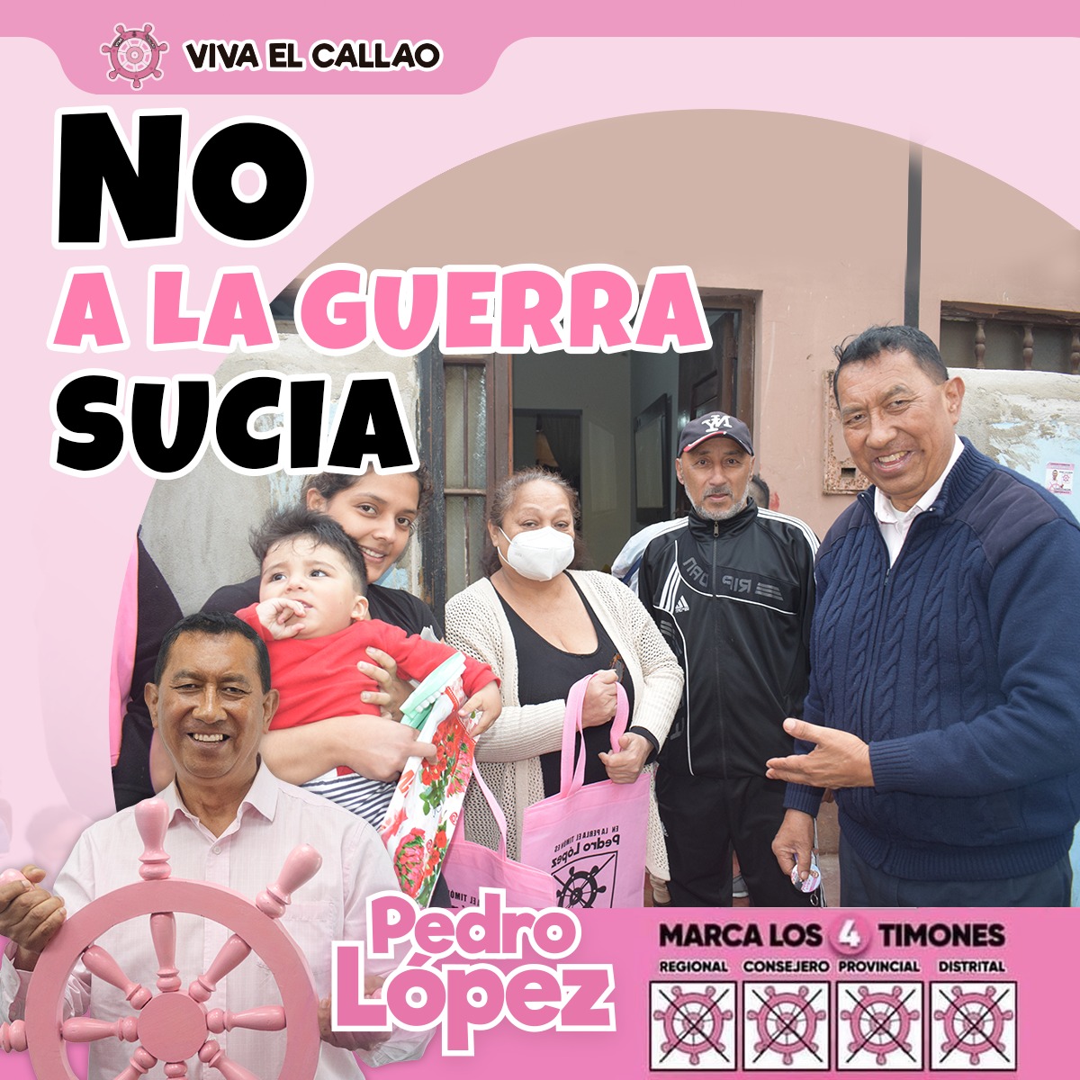 PedroLopezB_'s tweet photo. ¡ MÁS FUERTES Y UNIDOS POR EL CAMBIO EN LA PERLA!
📌 Pese a los constantes ataques que buscan deslegitimar nuestra gestión, el Timón avanza hacia un solo objetivo que es convertir La Perla en el mejor distrito del Callao.
¡NO A LA GUERRA SUCIA!
#alaalcaldíadelaperla #pedrolopez https://t.co/qWiK0mjY72