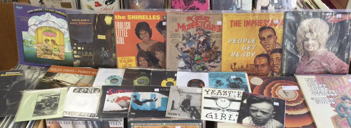 We've got so much good vinyl coming in that we need to expand the hours a bit for the fall; now open noon to 7 Thursday thru Saturday