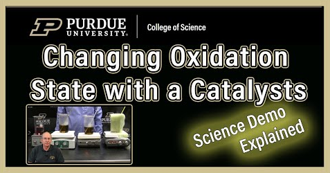 PurdueSOS's tweet photo. It’s #ScienceDemo Friday! Today we look at the effects of both temperature and catalysts on a change of #oxidationstate within a #cobalt solution. #RochelleSalt
WATCH: https://t.co/F641mESi5m https://t.co/DMLfevrQj1