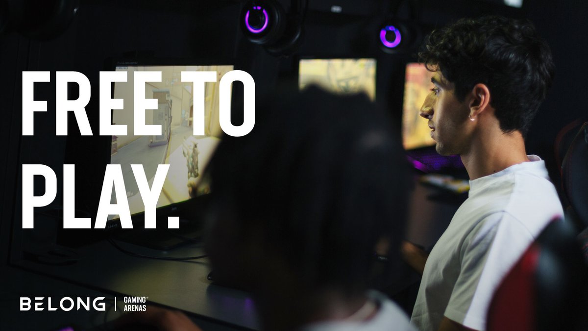 Belong is free to play from 3rd-16th October!🤯 

Grab some friends &amp; head down to your local arena to play on the latest consoles &amp; games including #FIFA23.

All powered by <a href="/HyperX/">HyperX</a> &amp; <a href="/GTOmegaRacing/">GT Omega</a> to provide you with the best experience!

👉  belong.gg/arenas/