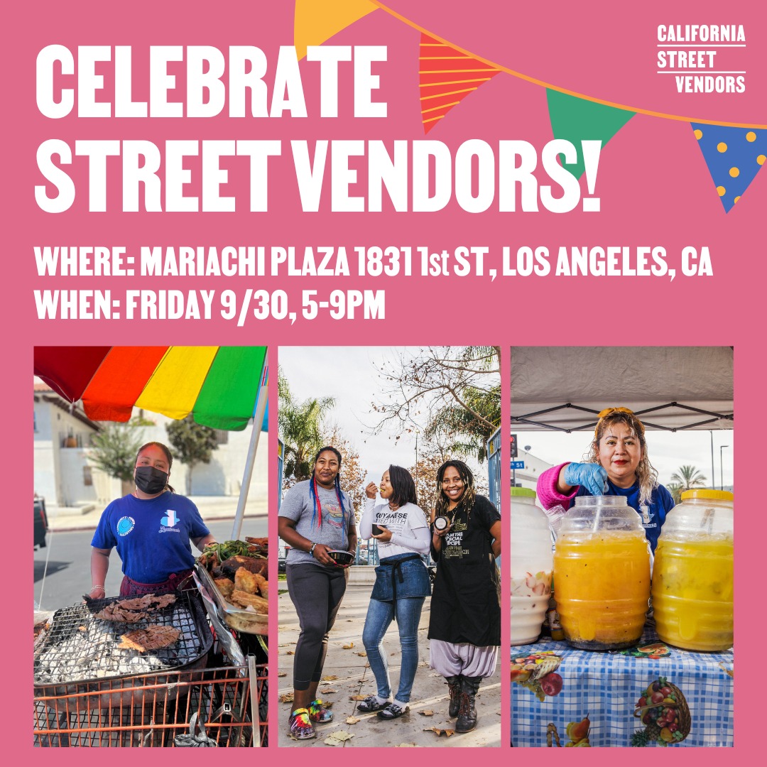 What are you doing tonight? Come celebrate with the street vendor leaders and advocates behind <a href="/CAStreetVendors/">California Street Vendors</a> and the new law, Senate Bill 972! We'll have some special guests and musical performances. Share with your friends. Everyone is welcome!