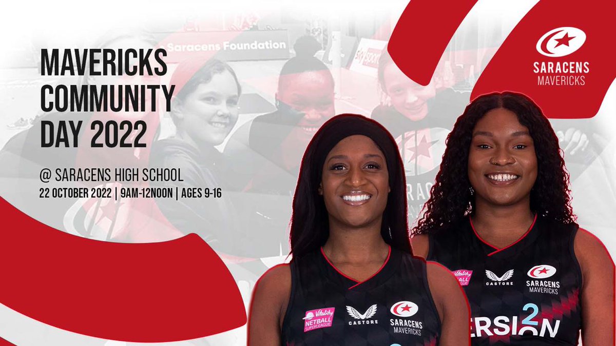 𝗝𝗼𝗶𝗻 𝘂𝘀 𝗳𝗼𝗿 𝗼𝘂𝗿 𝗖𝗼𝗺𝗺𝘂𝗻𝗶𝘁𝘆 𝗗𝗮𝘆 𝗼𝗻 𝟮𝟮 𝗢𝗰𝘁𝗼𝗯𝗲𝗿

Meet the 2023 VNSL squad, take part in netball activities led by the players and find out more about the season ahead!

Tickets are completely 𝘍𝘙𝘌𝘌 ‼️

🎟️ bit.ly/3fxIOCz

#BeAMaverick🖤❤️