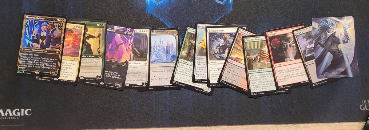 commander_off's tweet photo. Gestern Nacht im #LGS:
Ein #Setbooster von New Capenna mit 5 Rares/Mythics. Nicht die Heavy Hitter aber trotzdem geil. #Dachmtg https://t.co/Yw2eihJ0Lo