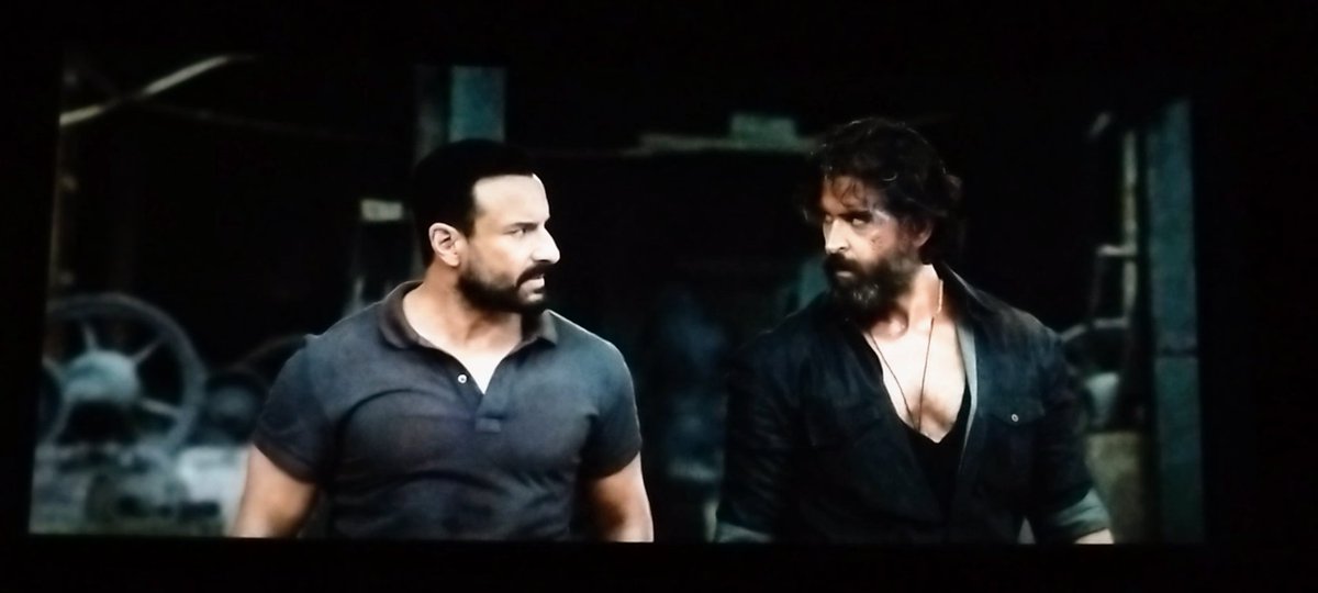Ajay230498's tweet photo. Today I watched #VikramVedha. It's really a treat to watch in theatre.
Movie is a complete package.
@iHrithik 's brilliant acting &amp; #SaifAliKhan's dashing look really increase the level of the film.
@iHrithik (as Vedha) just nailed it(Goosebumps 🔥).
Bgm💥
@PushkarGayatri https://t.co/V6ToqJqgSp