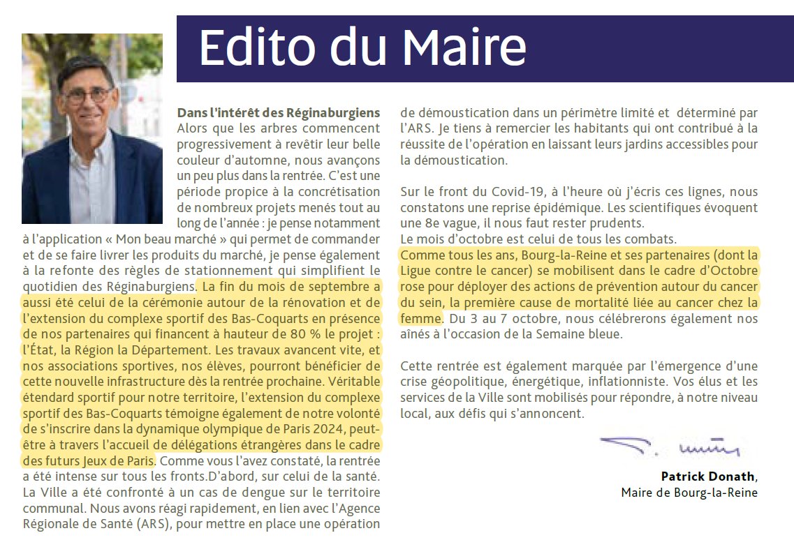 hpmelone's tweet photo. Au sommaire du #BLRmagazine (octobre)
#OctobreRose 
#Sports
🏅#VilleActiveEtSportive
🚧Pose de la 1ère pierre du complexe sportif des #BasCoquarts
🥋#HéliosLatchoumanaya, champion d'Europe de parajudo
🚲#CycloRollers
⚽️Les premiers pas du #FCBLR
#Culture
🎭L'actualité du #CAEL
👇 https://t.co/D9XEkllJ4f
