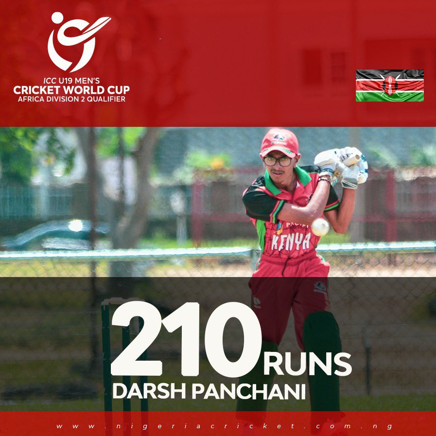 cricket_nigeria's tweet photo. Brilliant play from Kenya’s Darsh Panchani🙌🏾
#KENvMAL #U19WCQ https://t.co/nfLvpl3SH4