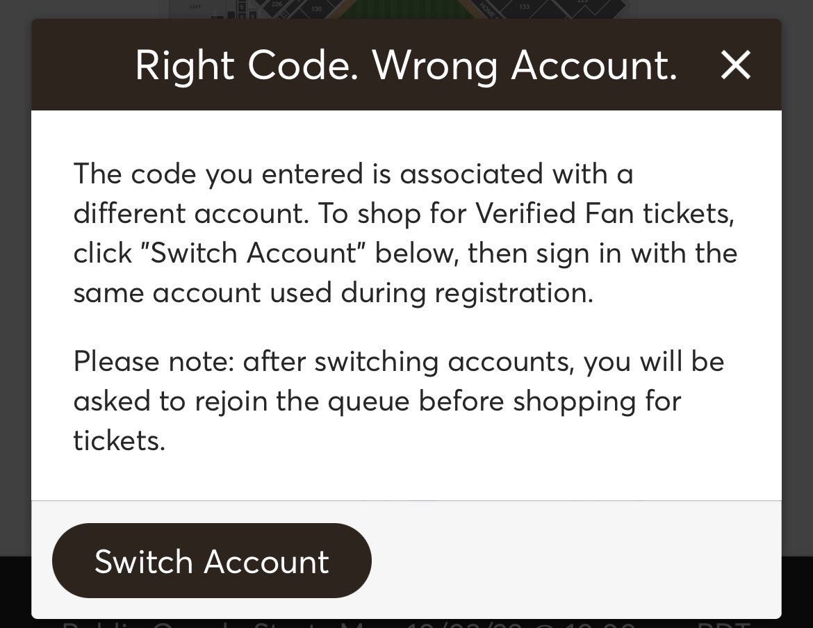 daverohde's tweet photo. Hey @Ticketmaster. I got approved as a verified fan for @MLB postseason presale tickets today. Logged in with my same account multiple times, and keep getting this… https://t.co/UC0HX5g9ff