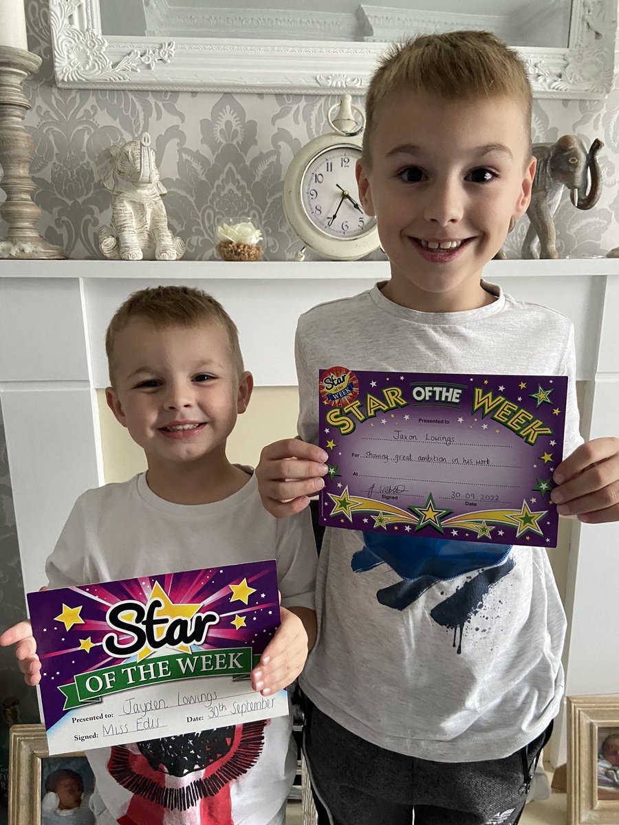 Soo proud of not one but two stars of the week <a href="/YewTreeSandwell/">Yew Tree Primary School</a>