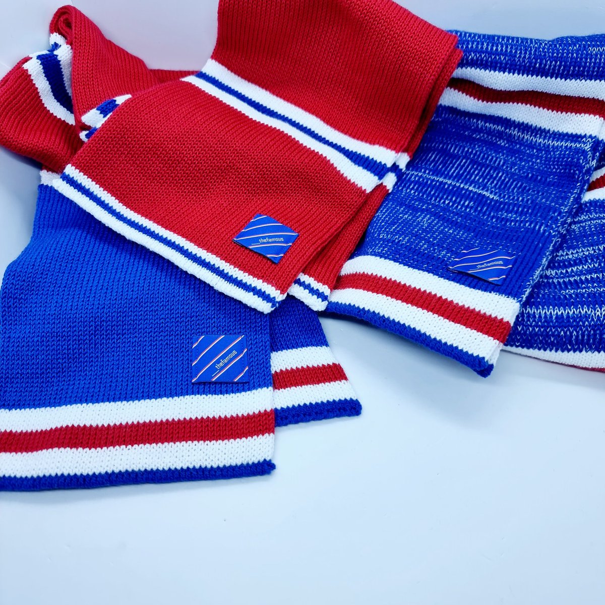 ___thefamous's tweet photo. 🗳️ 𝗣𝗢𝗟𝗟 𝗖𝗢𝗠𝗣𝗘𝗧𝗜𝗧𝗜𝗢𝗡 🗳️

Only 1, possibly 2 of these scarves will launch on the site this year. PLAY:

💙 LIKE
🔁 RT 𝙏𝙃𝙄𝙎 POST
🗳️ VOTE IN POLL IN TWEET 2/2

We'll pick 3 winners with your own choice of the options when poll closes Monday 03/10 👍🏻

POLL ⤵️⤵️⤵️⤵️ https://t.co/lYi6b07bU2