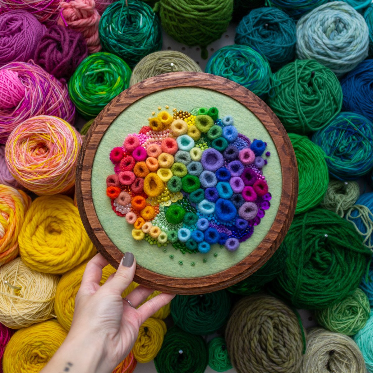 amyreaderartist's tweet photo. I finished the rainbow tide pool this week and I can’t wait to make more! She’ll be available Monday morning at https://t.co/R5X3UDqL6W ✨🌈 https://t.co/DW92cXRMCE