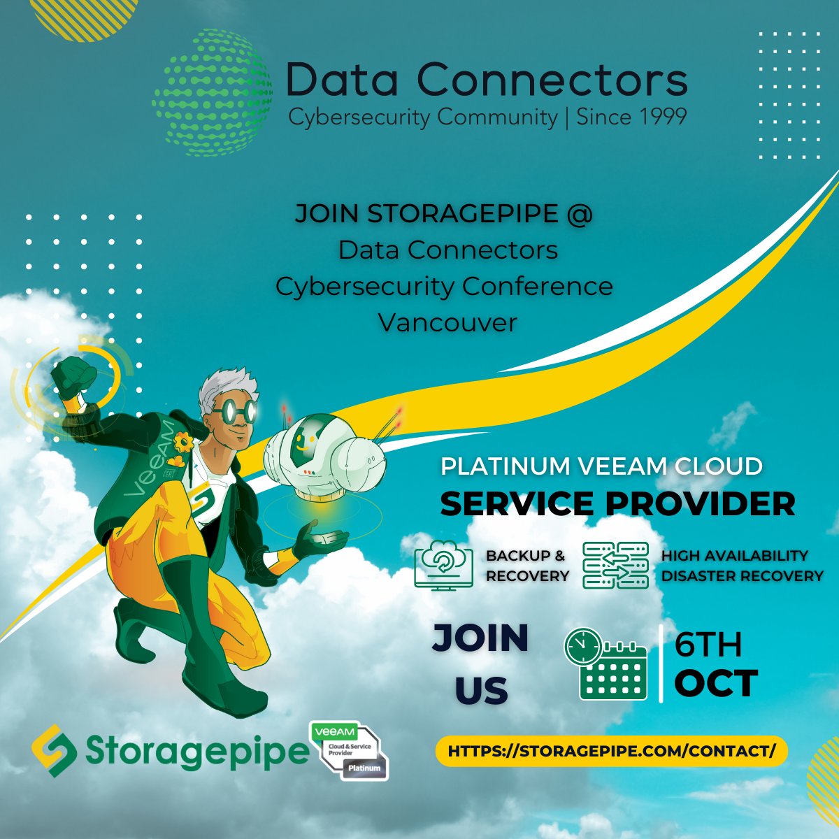 storagepipe's tweet photo. Meet Storagepipe VP Kevin May, who will be part of the "2022 Trends & Directions" panel discussion at the #VancouverCybersecurityConference.
Register: https://t.co/h7iAYRFiUT
#RansomwareRecovery #Malware #AntiSpam #AntiVirus #CybersecurityServices #ManagedDetectionResponse https://t.co/anfm8C3WeD