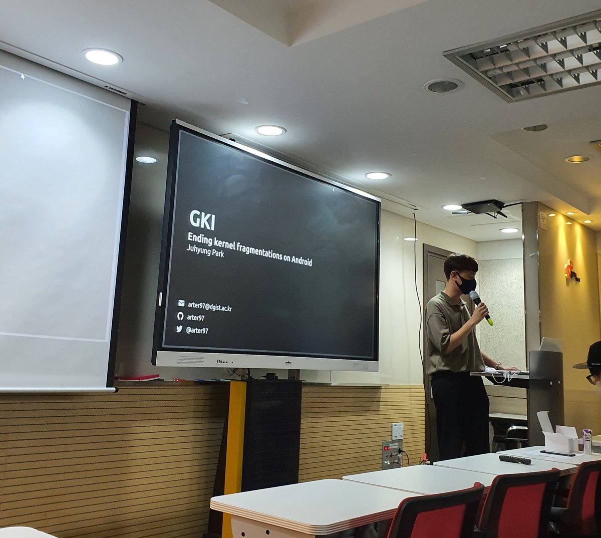 I had the opportunity to talk about GKI at the 7th Korea Linux Kernel Developers Meetup.

My slides are all in English, so if anyone's curious, here's the PDF: kernel-dev-ko.github.io/7th/session-02