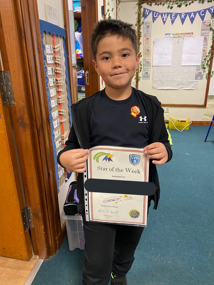 MissThomsonVPS's tweet photo. 🌟P3/4’s Star of the Week! 🌟Friendly, responsible, hard working, funny and kind - and these are just some of their superstar qualities! #VPSachieve https://t.co/VJPdJwIVt6