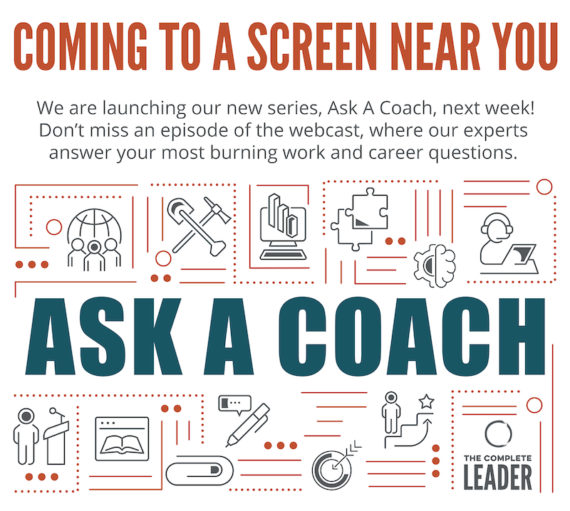 PriceLeadership's tweet photo. New series coming soon!
We're launching our Ask a Coach series, where our experts answer your most burning work and career questions. Keep an eye out for the first episode!
#askacoach #leaders #leadership #leadershipdevelopment #career #careerquestions https://t.co/V3newWLrA8