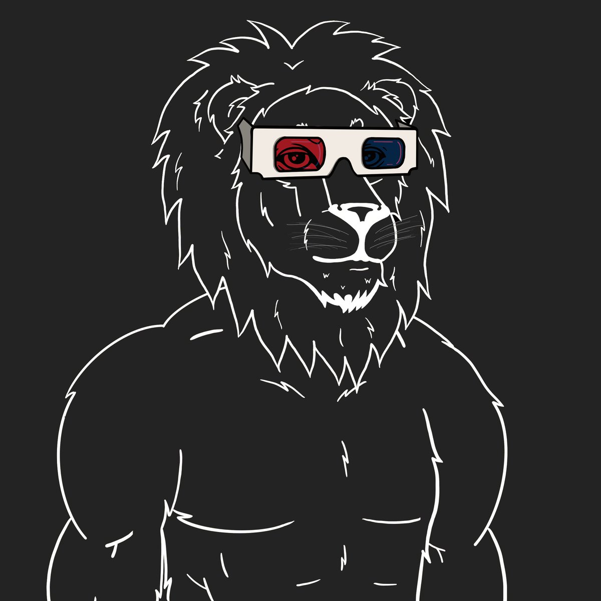 BuffLionClub's tweet photo. It’s Friday and the best day of the week to grab some 🍿 and watch a movie! 3D IMAX is our favorite kind of movie to watch! #algofam #algorand #NFT #art #teaserart https://t.co/AJE7IpL3F3
