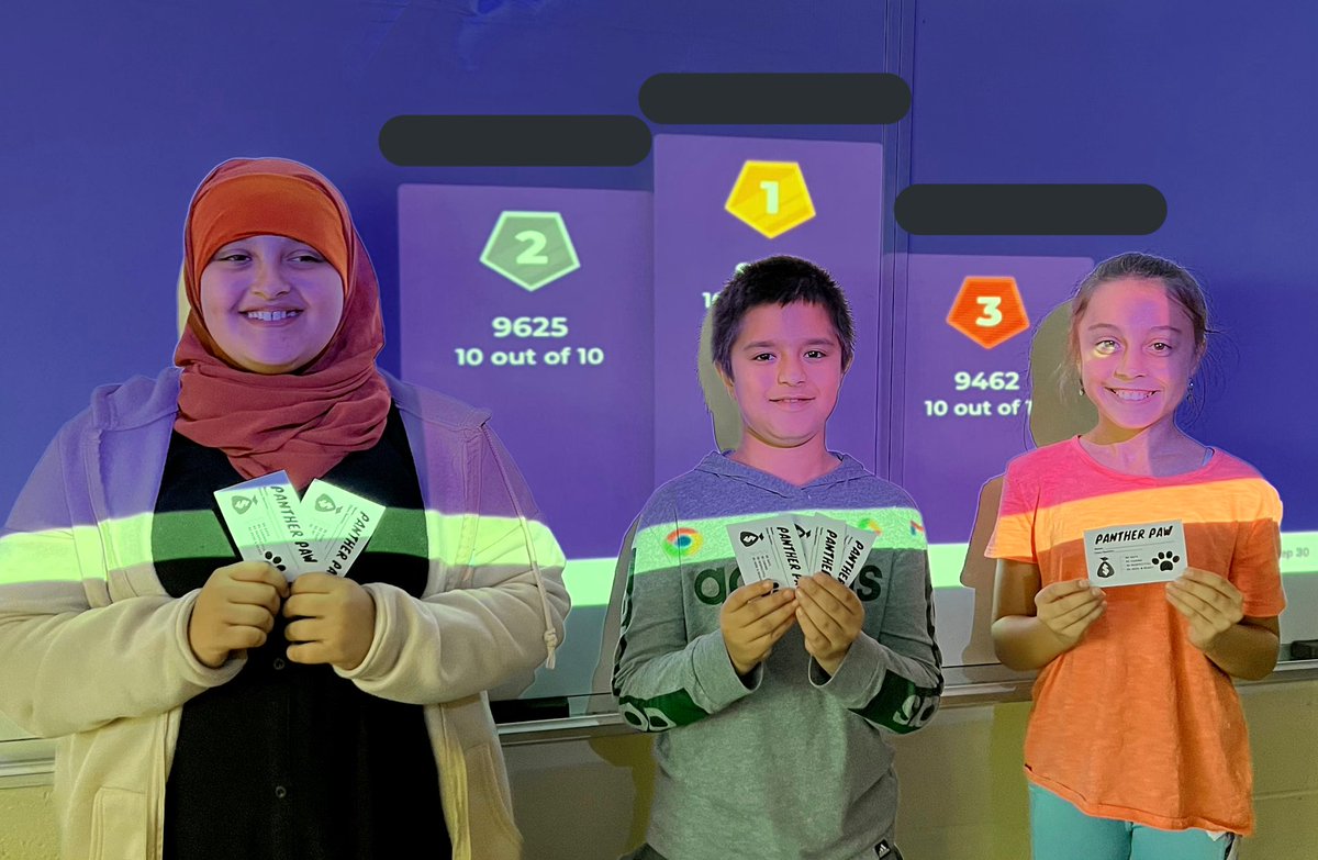 MachacekMrs's tweet photo. My fifth graders ❤️ playing @Kahoot to practice their vocabulary words!  Panther Paws for the winners add some extra excitement to an already exciting game! 🐾@NorthPalosSD117 @GlenOaksNPD117 https://t.co/B3xFks2jTS