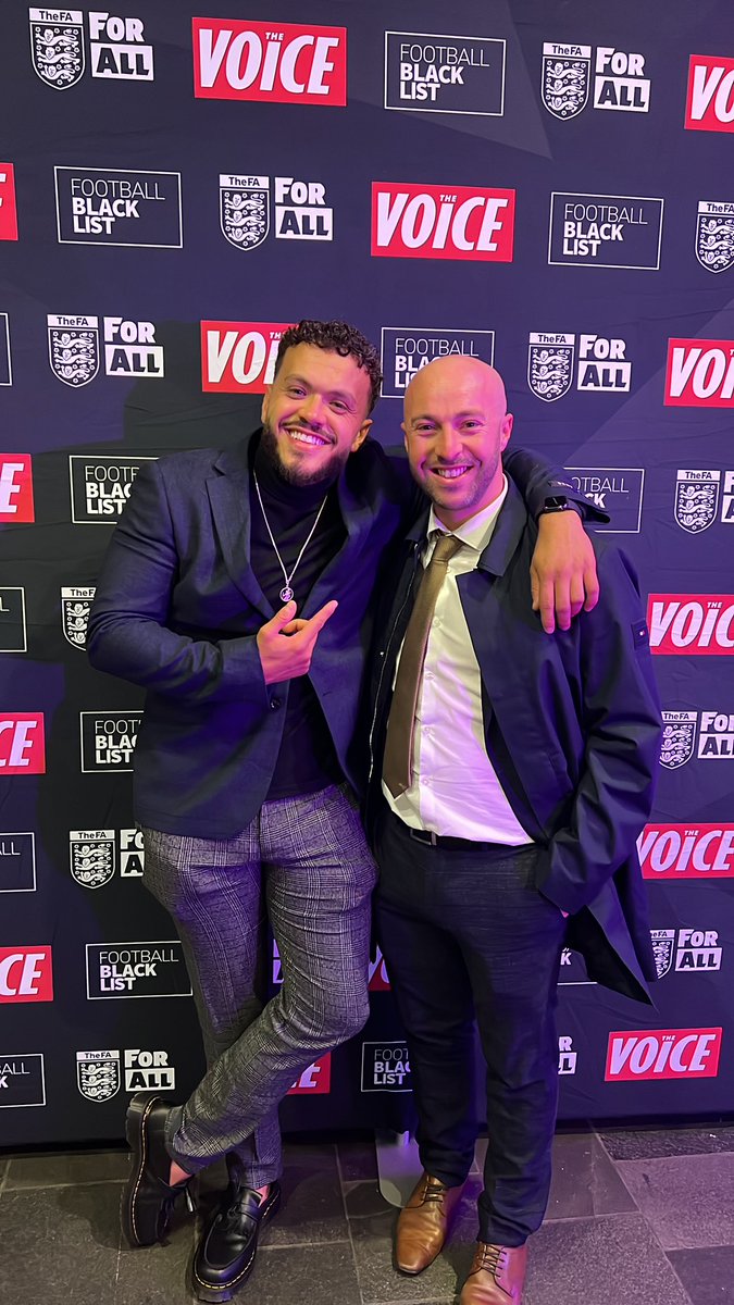 great evening down at the national national football museum celebrating the #FootballBlackList awards 👊🏽 so much positivity, so many inspiring people doing their bit for their communities 🙏🏽💫
