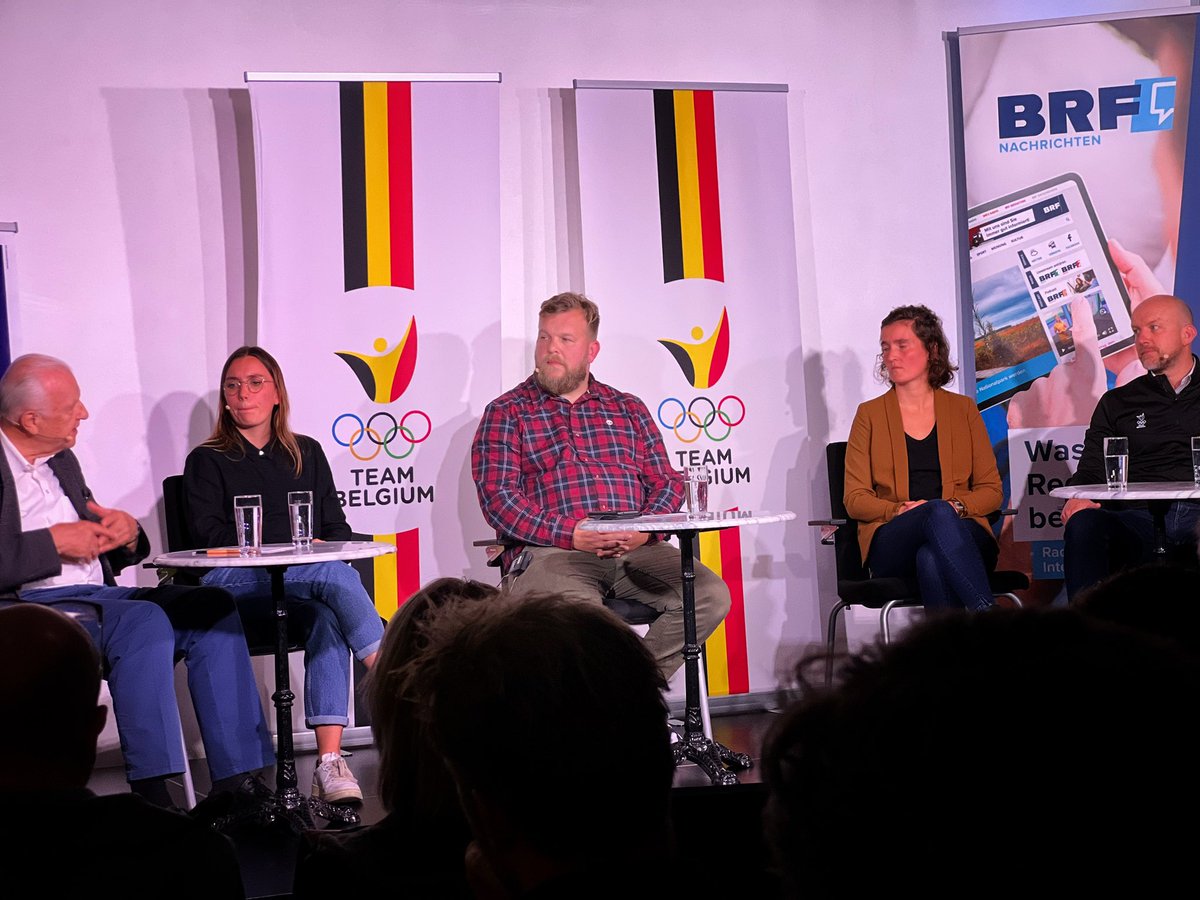 BRFbe's tweet photo. Talkrunde über die #Werte im #Sport zum Abschluss der Europäischen Woche des Sports #EWDS #BeActive im #BRF-Funkhaus - in Zusammenarbeit mit @teambelgium, LOS #Ostbelgien und Ministerium der Deutschsprachigen Gemeinschaft ➡️ https://t.co/NzR0O0shZW https://t.co/fa7JKghCTX