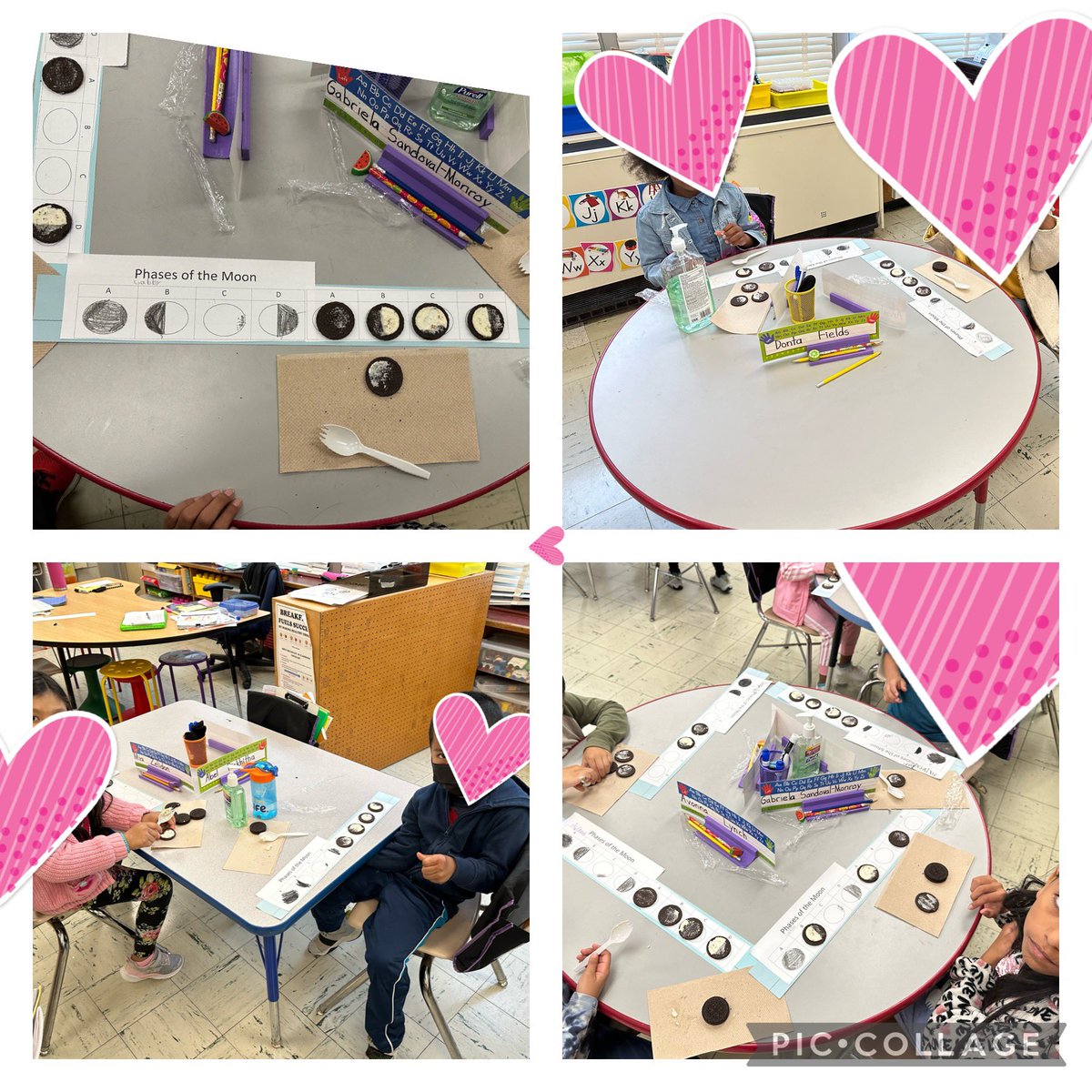 Using Oreos to understand the patterns in the phases of the moon!  Best. Friday. Ever! <a href="/JohnnycakeElem/">JohnnycakeElem</a> <a href="/AmberWoods6317/">Amber Woods</a>