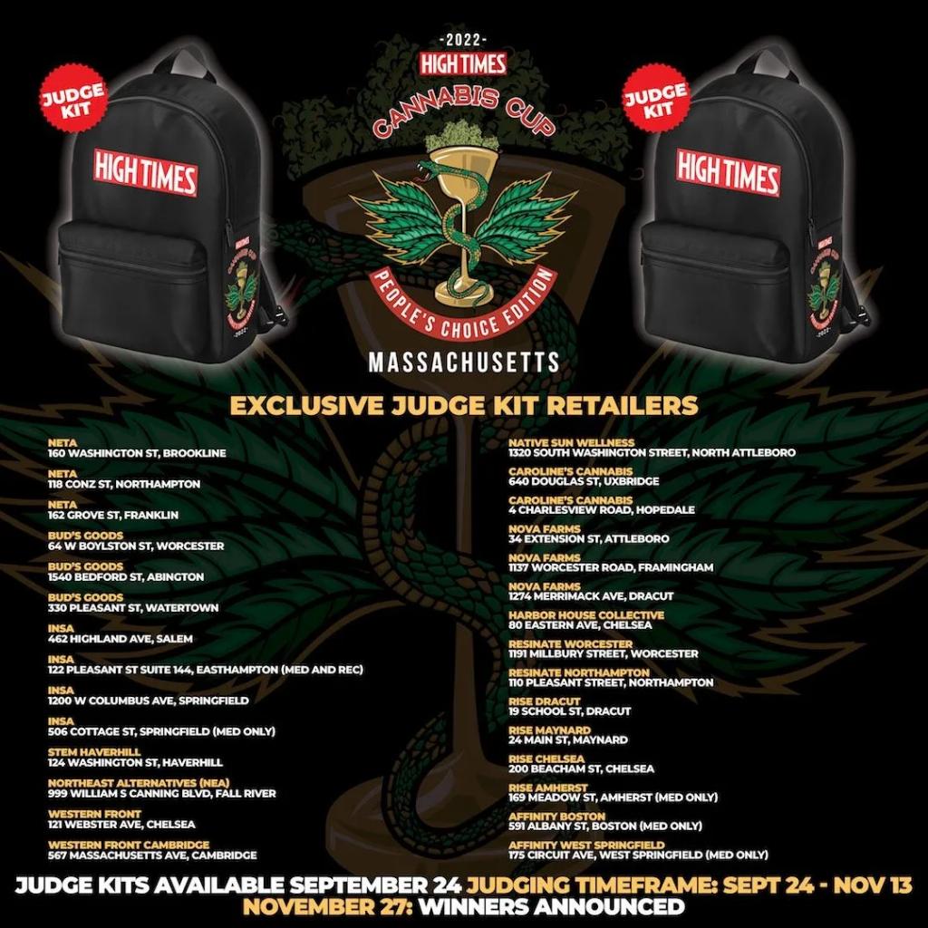 HIGH_TIMES_Mag's tweet image. Judging is UNDERWAY in MA for the #CannabisCup #Massachusetts: People's Choice 2022! 🏆 Presented by @AyrWellness

All adults 21+ eligible
Visit bit.ly/macup2022
━━━━━━
Sponsors:
Silver: @GreenGoldGroup
Bronze: @HappyValleyMA
Intake : @netacaresmass