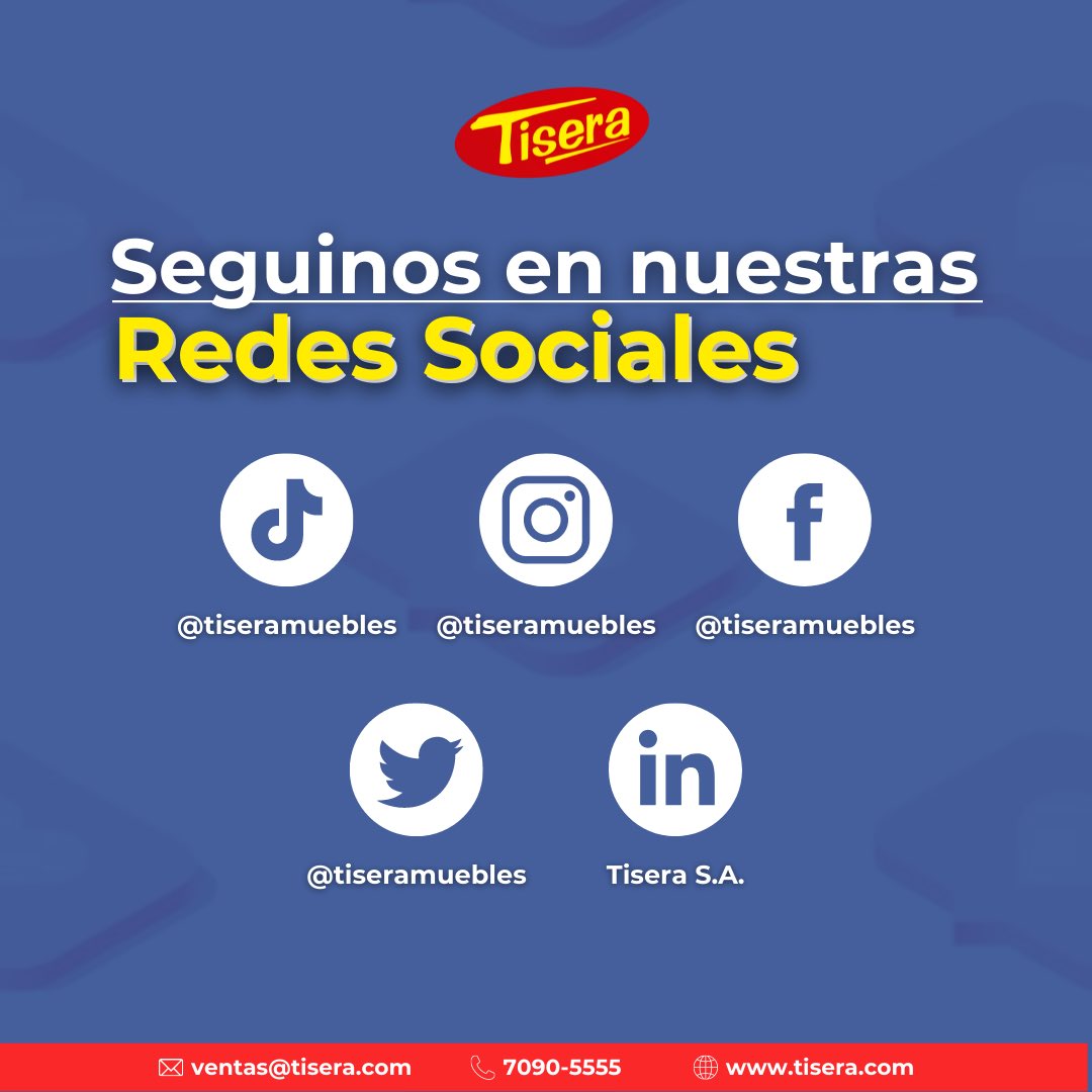tiseramuebles's tweet photo. ¿Ya nos seguís en nuestras redes sociales?
#tisera #mueblesdeoficina https://t.co/EAC6MZMm2I