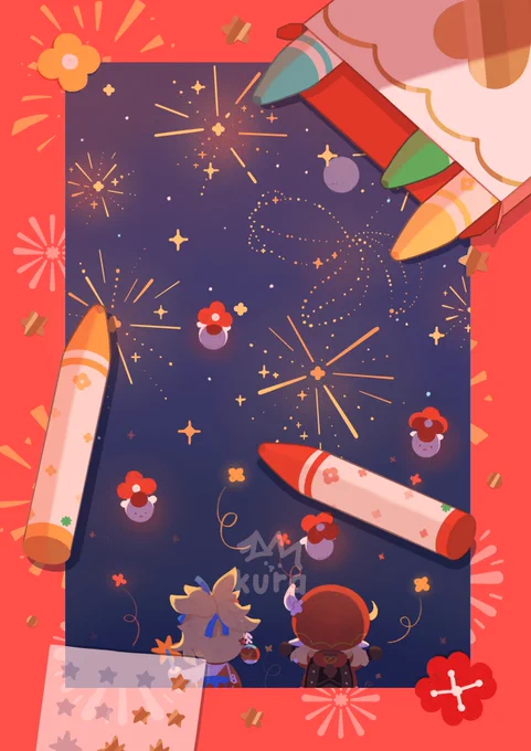 I can finally share my pieces for the  !! I had a lot of fun working on these  #Genshinlmpact #原神 