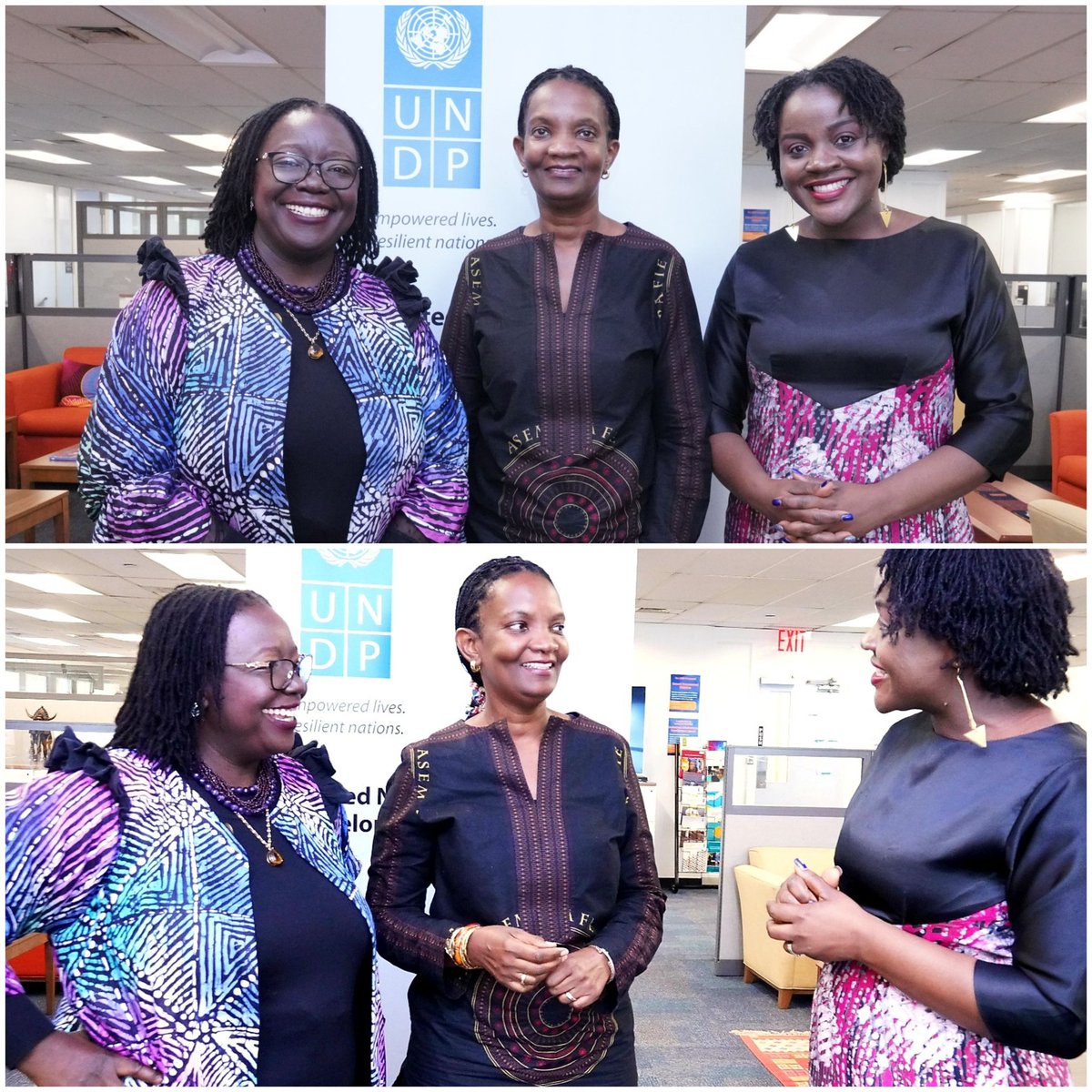 Honoured 2 engage w/ great @UNDPAfrica leaders on the ground today in #NewYork @ElsieAttafuah Res.Rep @UNDPUganda & @DeAissata Res.Rep of @UNDP Gambia . Great conversations on #Afcfta &  #women #youth in #trade
#inspiringwomenleaders
#FutureSmartAfrica 
@ahunnaeziakonwa