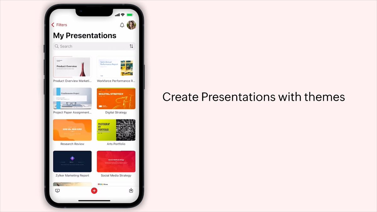 ZohoShow's tweet photo. Create presentations on the go with the #ShowApp for #iOS. In this video, we’ll show you how to create #presentations with #themes.
👉 https://t.co/92W9D5q15T
#BusinessPresentation #PresentationTool #PresentationApp #PresentationSkills #PresentationTemplate #PresentationDesign https://t.co/lgbSzalAzD
