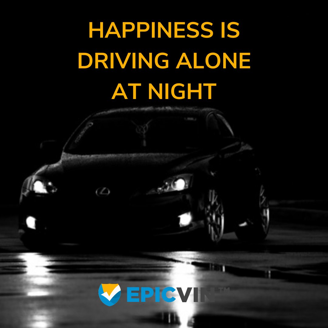 EpicvinVhr's tweet photo. Happiness is driving alone at night.

#epicvin #damage #cars #vinnumber #auto #usedcar #usedcars #carfax #inspection #insurance #nmvtis #title #salvage #odometer #mileage #recalls #sales https://t.co/6fud1P7ev9