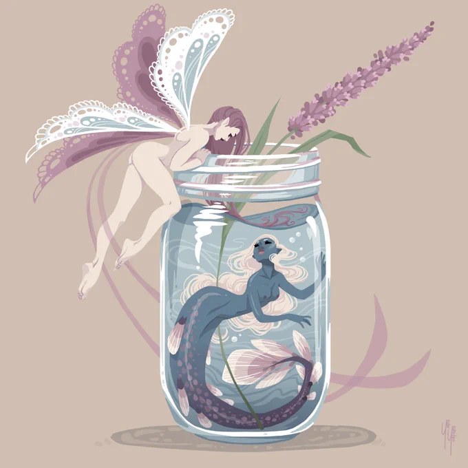 When one of you is a fairy and the other is a mermaid, date night can get a little complicated, but these two make it work. 