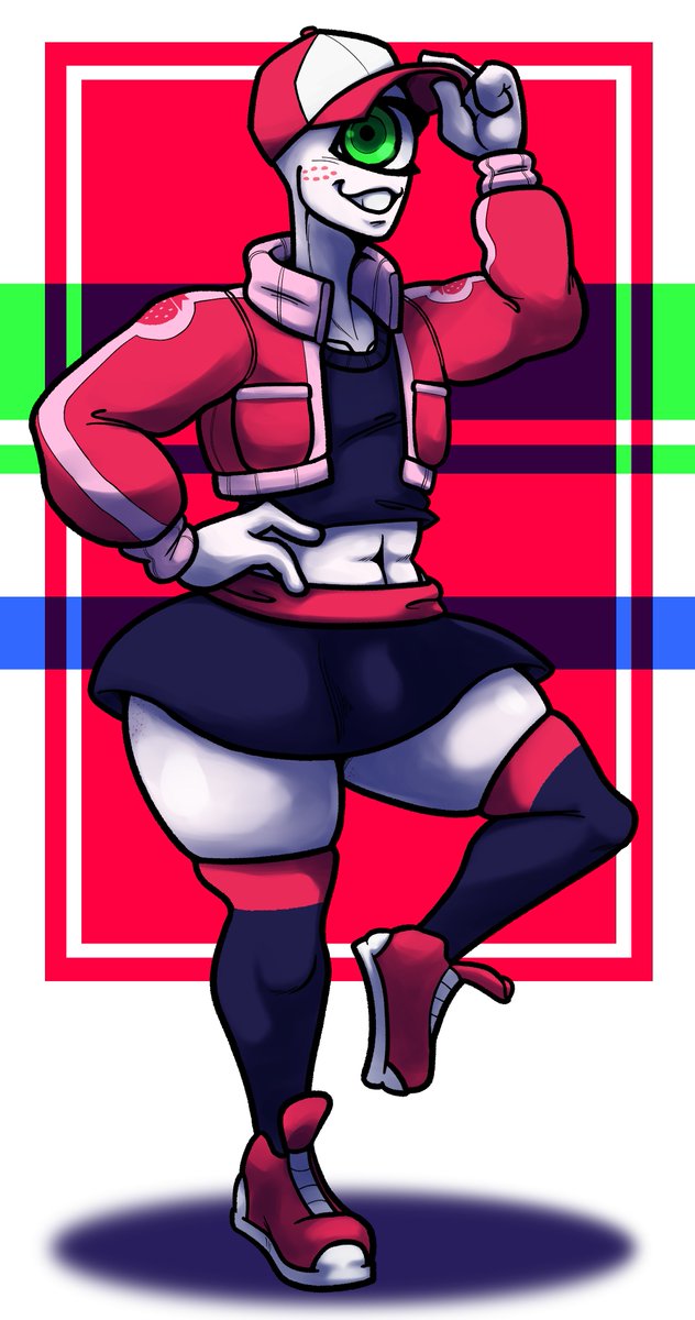 I really wanted to give Yogu a new outfit that had a skirt on it, and I'm happy with how it looks!