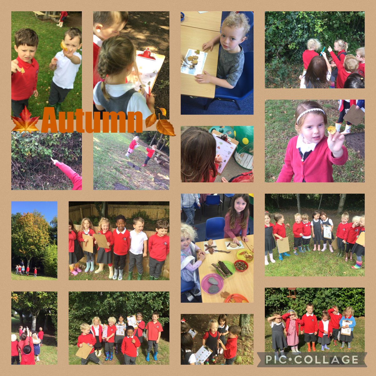 Llysfaen2029's tweet photo. #RES We loved putting our wellies on and going for a walk around our school grounds looking for signs of autumn🍂🍁 We used the natural resources we found to make models of creatures.🕷🦔
#Hum #ExpArts https://t.co/IVpZYiYhCM