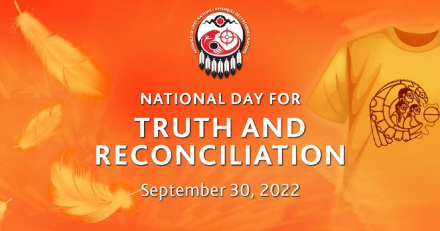 Today we pause to remember and honour all of the children of residential schools who didn’t return home, the survivors, their families and communities. 
Listen, learn, honour, and remember. #TruthAndReconciliationDay2022 #EveryChildMatters
