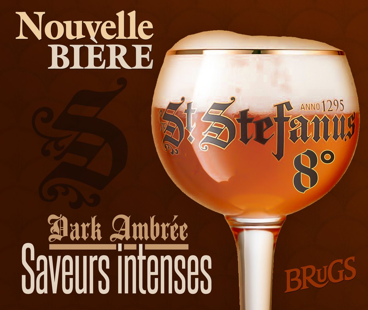 brugs38's tweet photo. Nouvelle bière pression 😋🍺
SAINT STEFANUS 8°
Dark Ambrée
#brugsgrenoble https://t.co/YHO7ZQqEDI