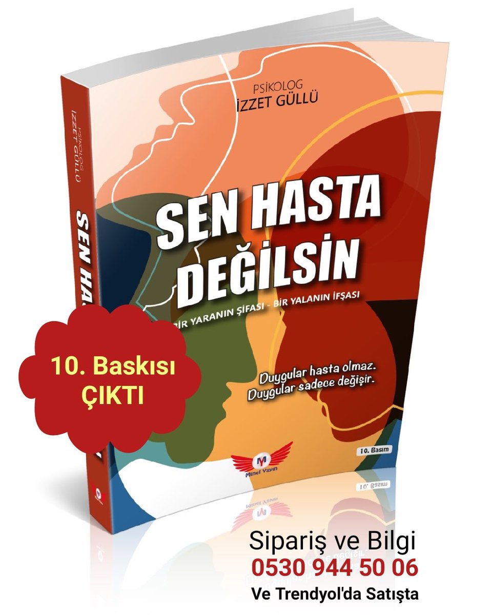 “Sen Hasta Değilsin”
#yenilenmiş 10. Basımı çıktı. 

#minelyayin
#minelyayinevi
#Psikolog İzzet Güllü 
#kitap