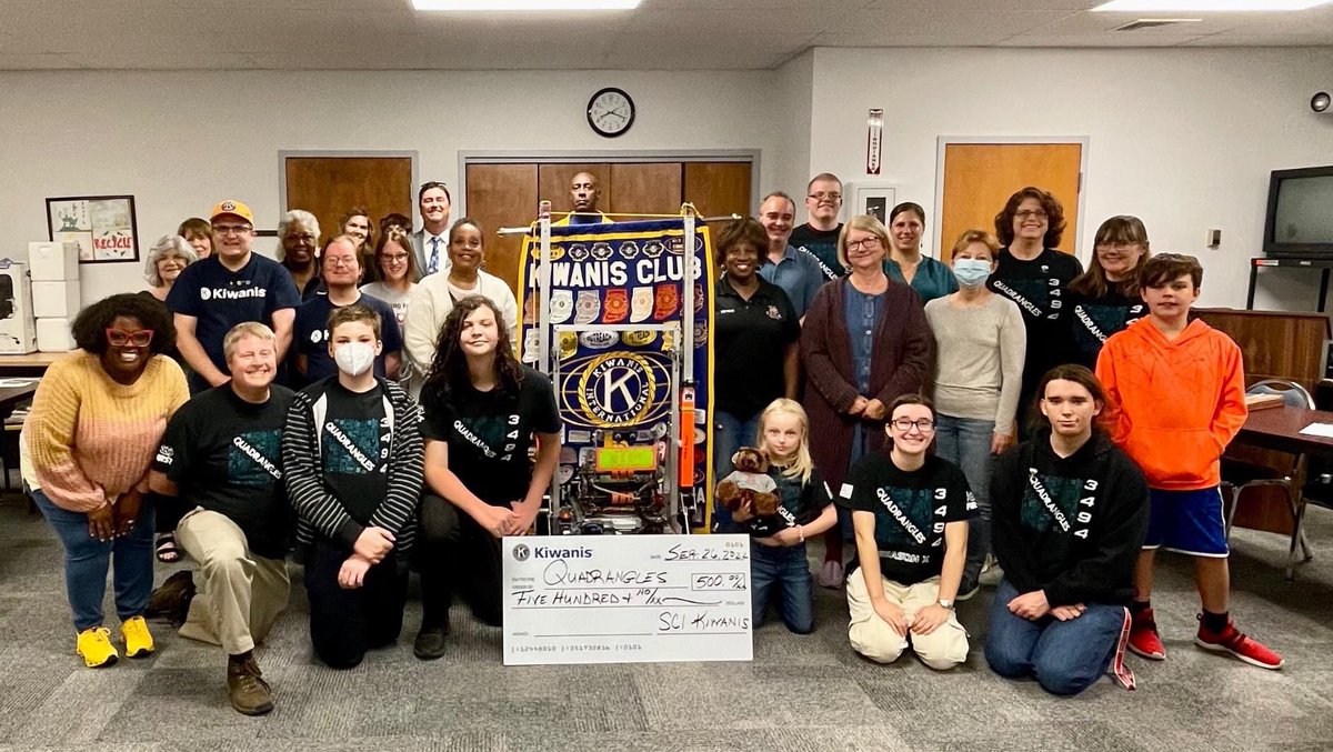 Thank you to <a href="/SCIKiwanis/">SCI Kiwanis</a> for their generous donation and for helping to spread the word about our team and it’s mission!
