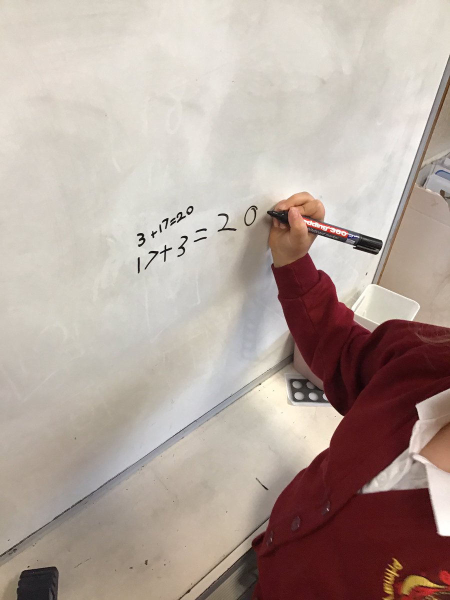 CharterYr2's tweet photo. In maths we have been working on our number bonds to 20, along with their fact families, using two giant tens frames. Super fun this morning #CharterMaths https://t.co/KlTUoiyDS8