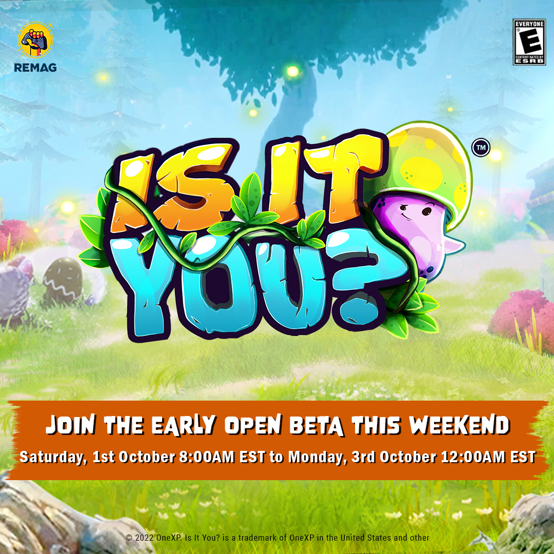 PlayIsItYou's tweet photo. What's this?🧐

Why, it's an invitation to our Early Open Beta - join us this weekend for some suspicious shenanigans!

Wishlist us on Steam (https://t.co/Zt783qLEsq) and hop on Discord (https://t.co/5jCmuK3JEC) to play with other mushrooms 🍄

#IsItYou #indiegames #sushsrooms https://t.co/3QJCXrOFoX