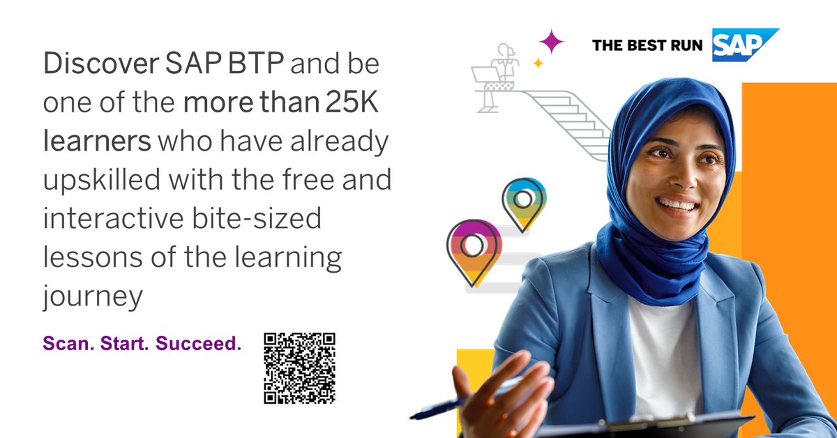 monicacarrom's tweet photo. Acquire foundational knowledge of #SAPBTP to accelerate your career with this free #SAPLearning journey. Upskill with the bite-sized learning content whenever and wherever you are.

https://t.co/YzxnM1QiPP https://t.co/rUw8heshdW