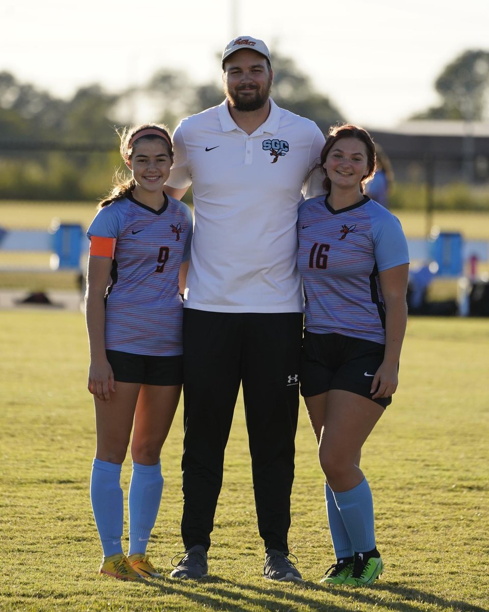 Thankful for the commitment from these two seniors over the last two seasons! A lot of hard work, sweat, blood, and tears that has helped make our program successful! Thank you <a href="/EllaPiercey/">Ella Piercey</a> and Skylar Webb!  #SeniorNight #LadyHornet⚽️ #TheSisterhood