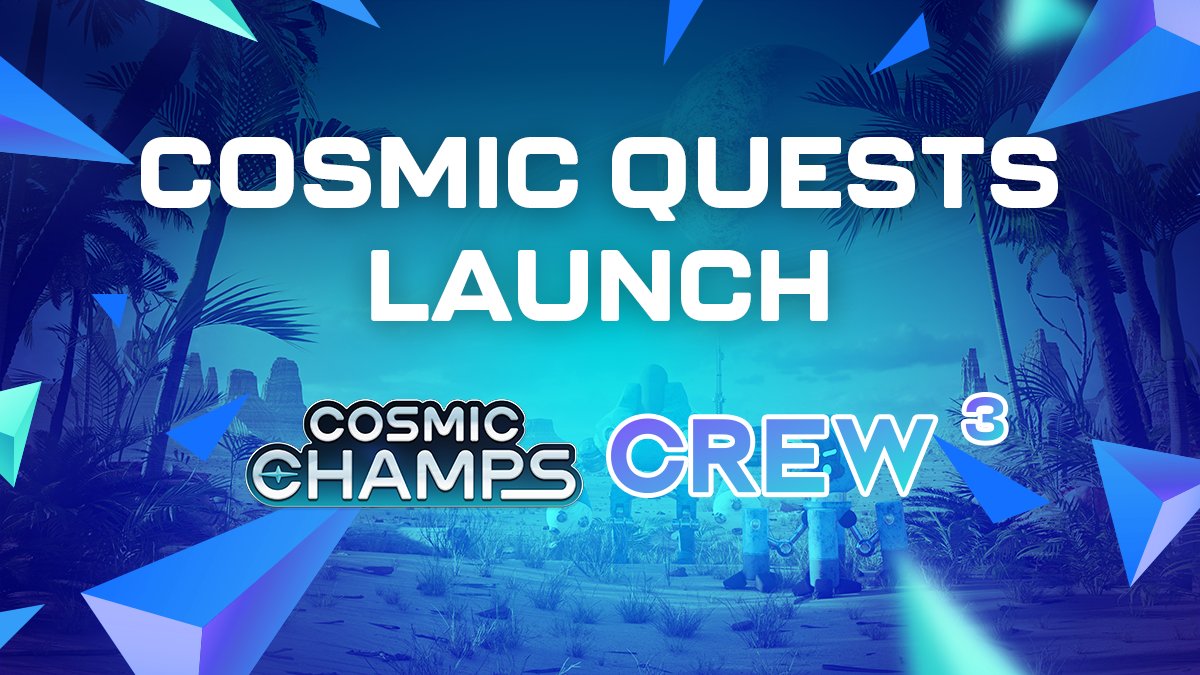 zealy_io's tweet photo. 🔥 We added @Algorand to our latest upgrade!

⚡️ Come and take part in Cosmic Champs' new quests and be on top of the weekly leader board to get awesome $COSG prizes.

👉 https://t.co/Vt7Ifmn82F

#algorand #algofam #algonfts #P2E https://t.co/TzZIBlgQF9