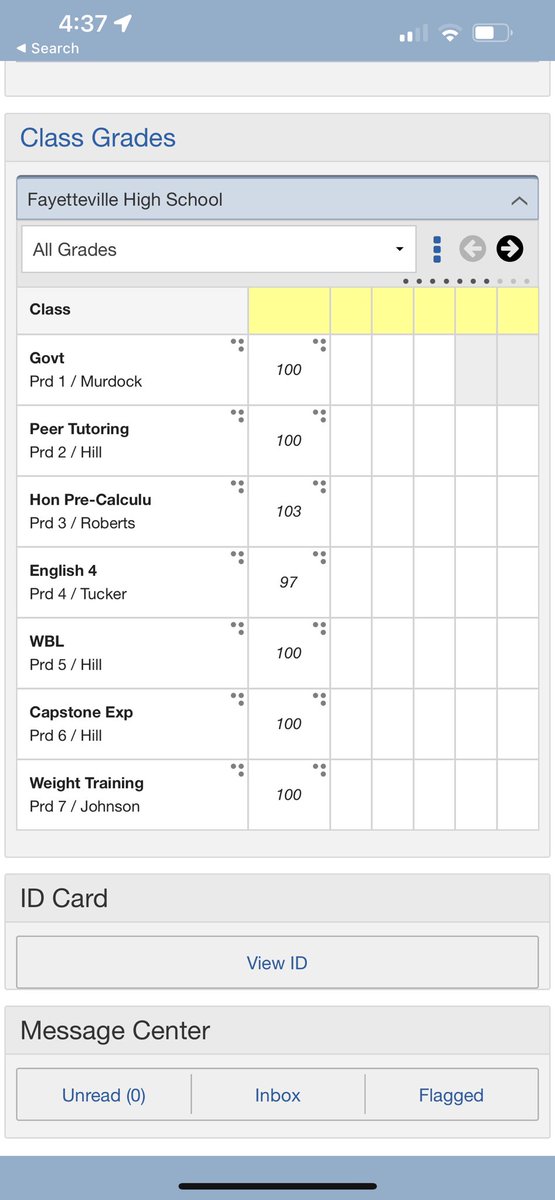 andreallen52's tweet photo. First quarter grades! https://t.co/zkzgDOND9u
