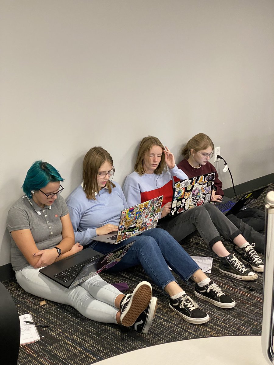 IT_with_HD's tweet photo. #ourbmsa #Cyberpatriot team is back in action with four teams this year working hard to practice #securingnetworks and computer systems #oaiss https://t.co/5U641i713v